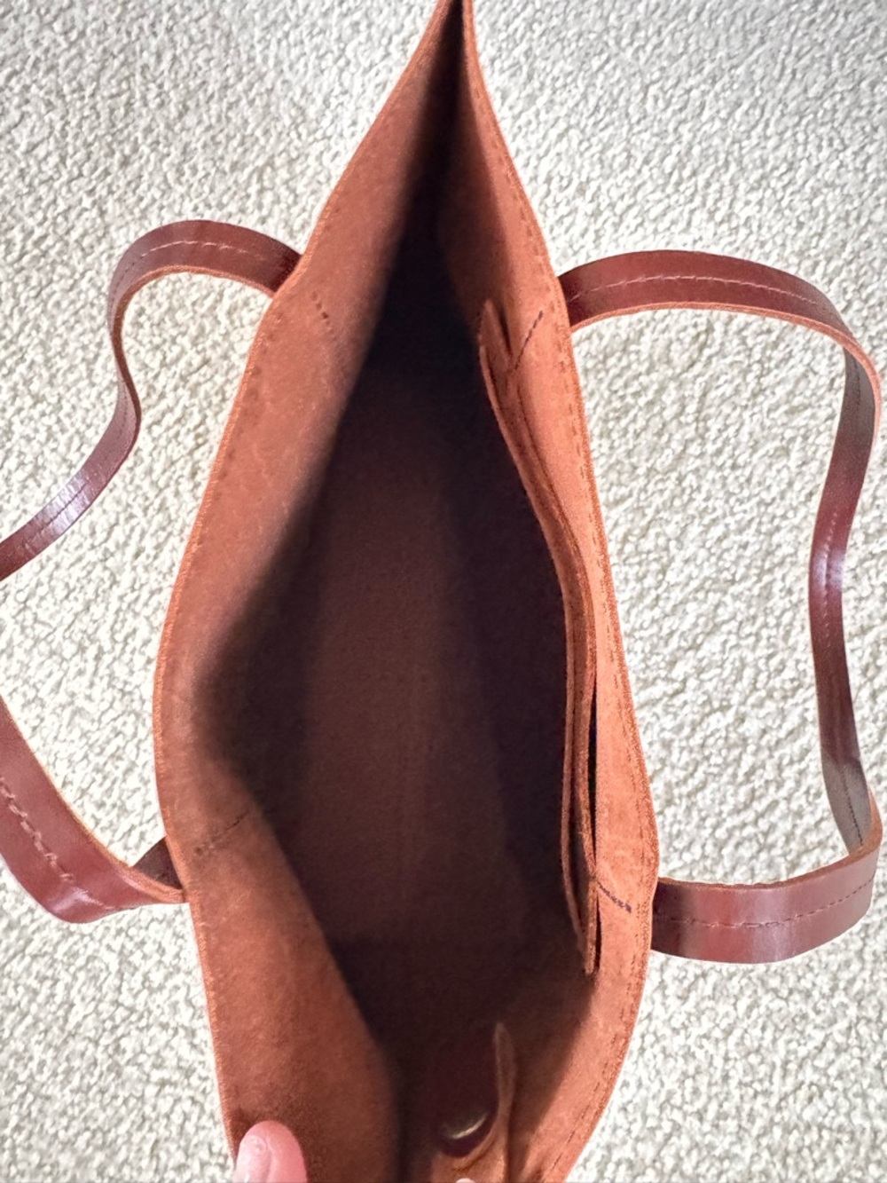 Portland Leather Goods August Tote Chocolate Brown - Picture 5 of 12